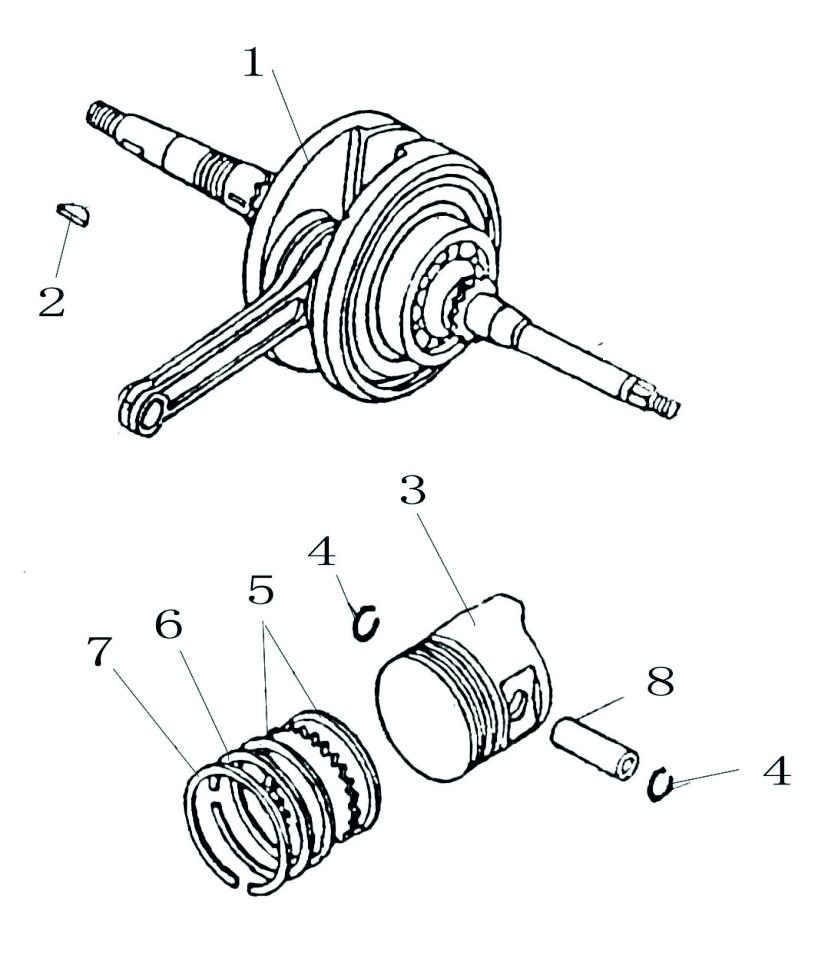 Motor GY6 sek8